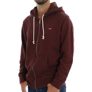 FELPA NEW ORIGINAL ZIP BORDEAUX